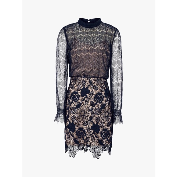 Reiss Elie Lace Mix Dress - Picture 6 of 13